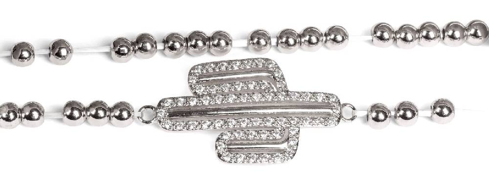 Stylebreaker Kugelarmband Mit Kaktus Und Strass