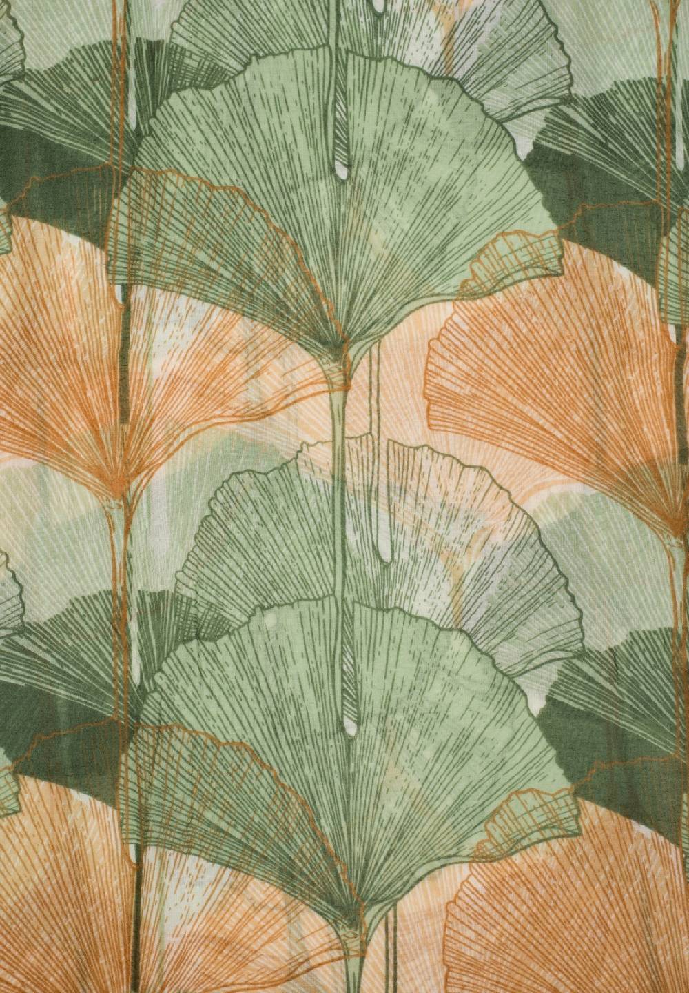 Stylebreaker Langer Schal Ginkgo Leaves