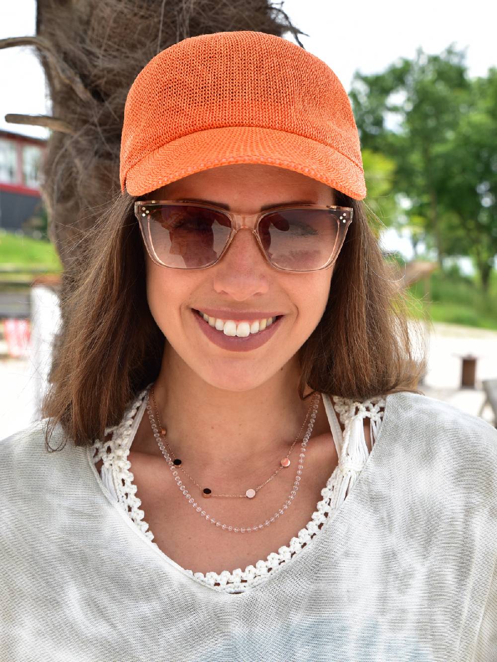 Stylebreaker Layer Halskette Mit Kunststoff Perlen