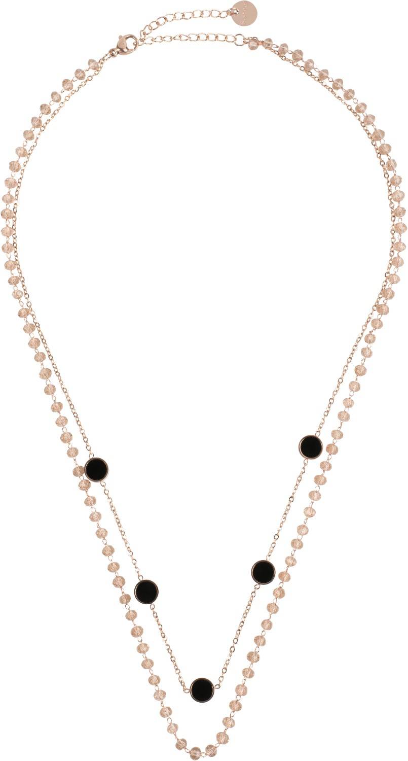 Stylebreaker Layer Halskette mit Kunststoff Perlen