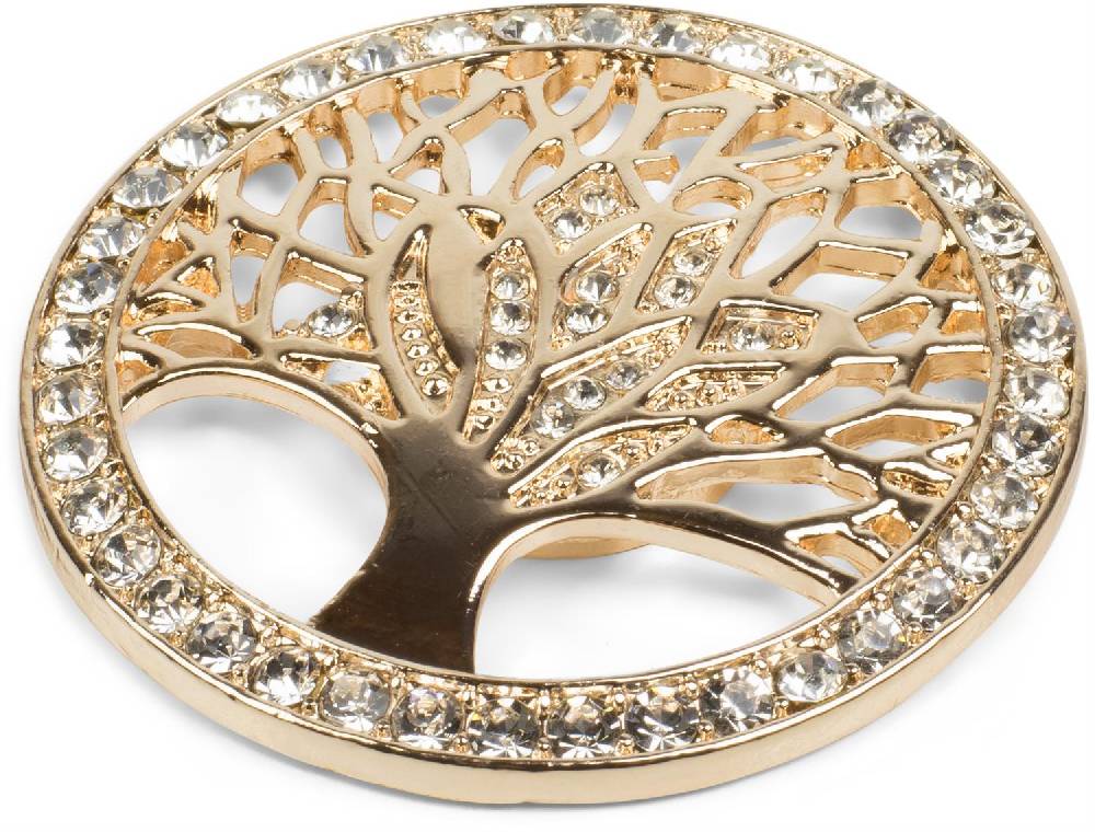 Stylebreaker Lebensbaum Magnet Brosche Mit Strass
