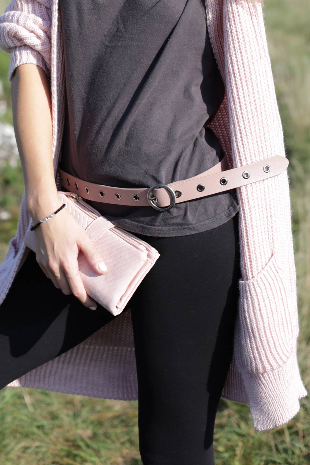 Stylebreaker Leder Gürtel Mit Lochnieten