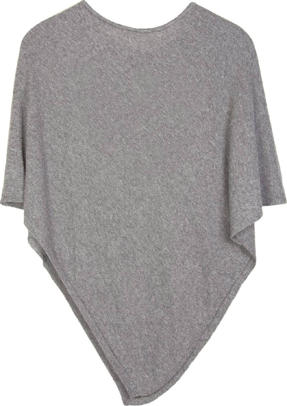 Stylebreaker Leichter Feinstrick Poncho Unifarben