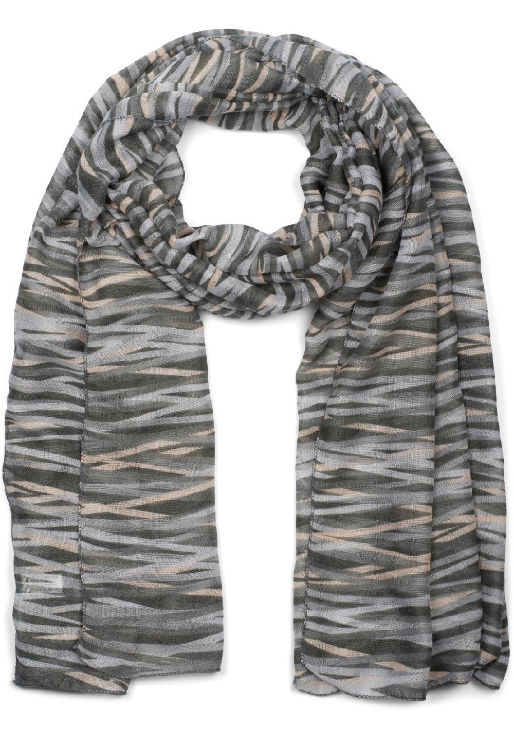 Stylebreaker Leichter Schal mit bunten Streifen