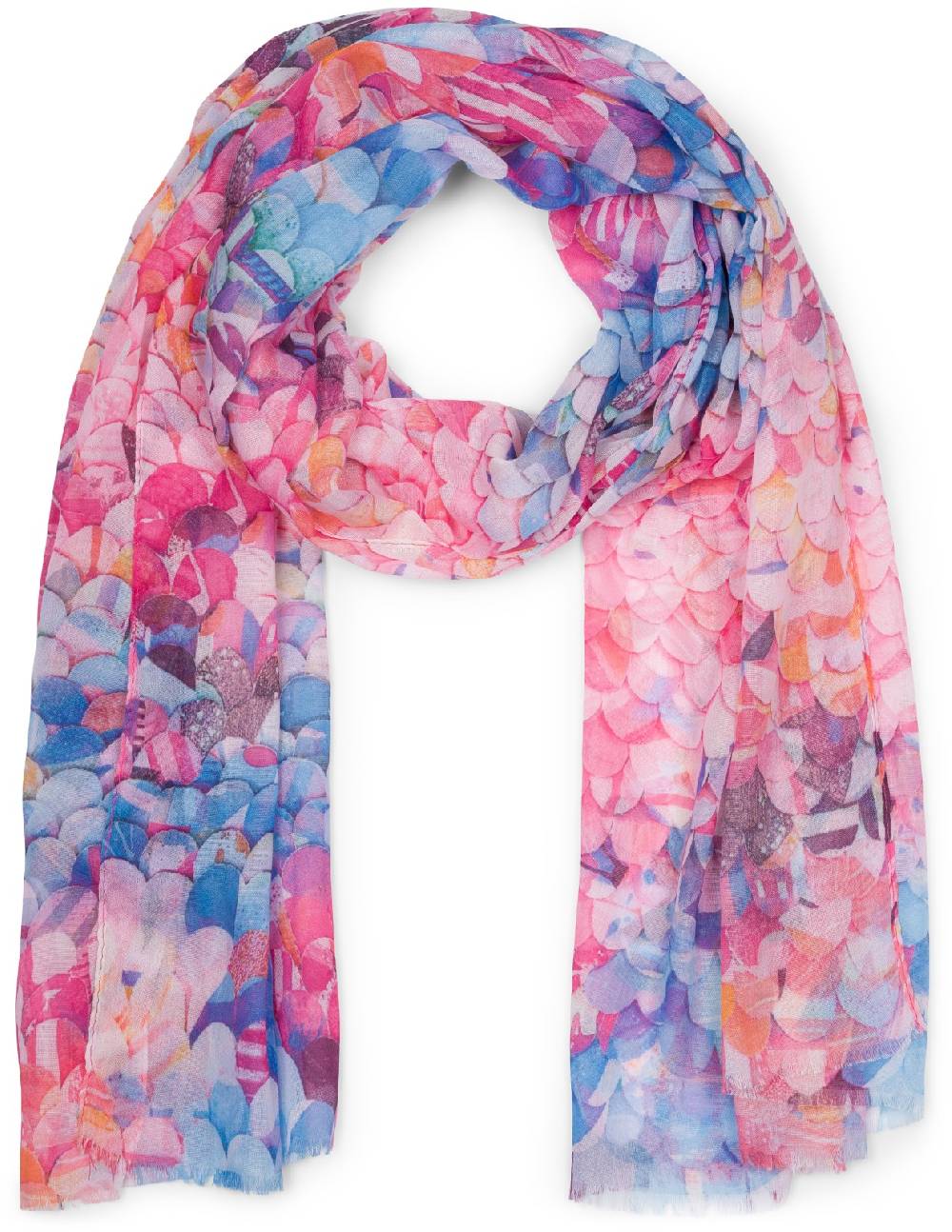 Stylebreaker Leichter Schal Schuppen Muster