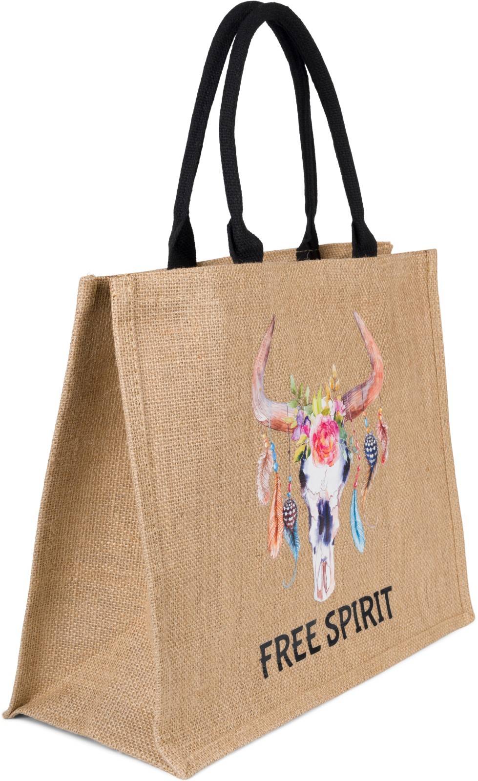 Stylebreaker Leinen Henkeltasche Boho Stier