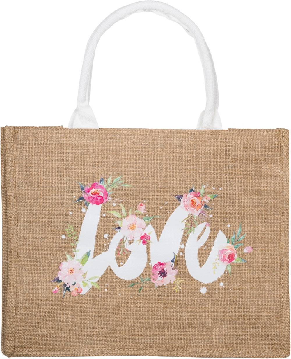 Stylebreaker Leinen Henkeltasche LOVE