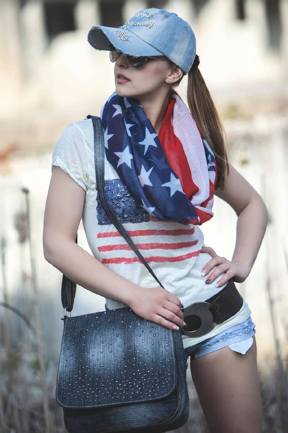 Stylebreaker Loop Im USA Flaggen Design