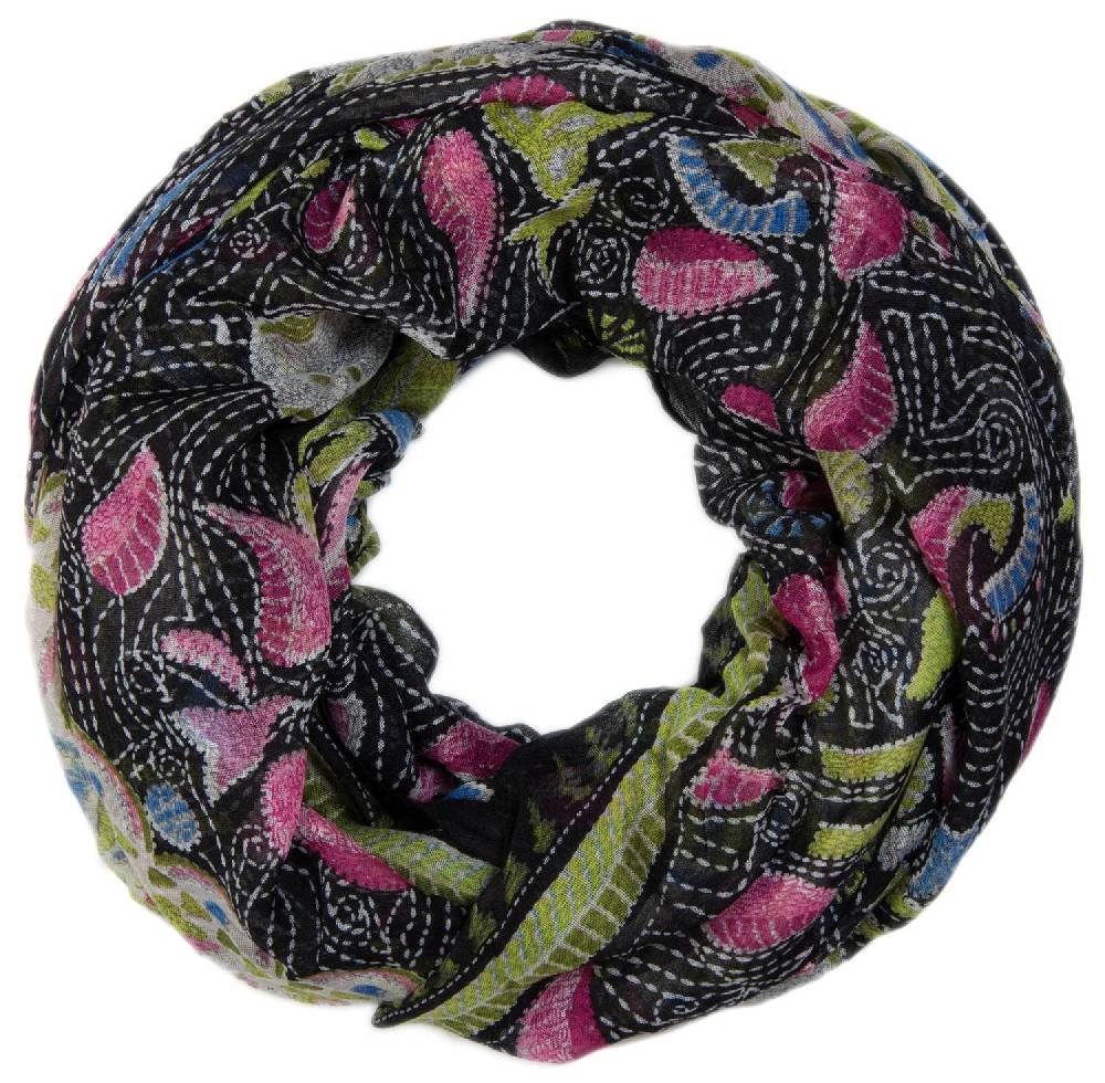Stylebreaker Loop mit Animal Paisley Mustermix