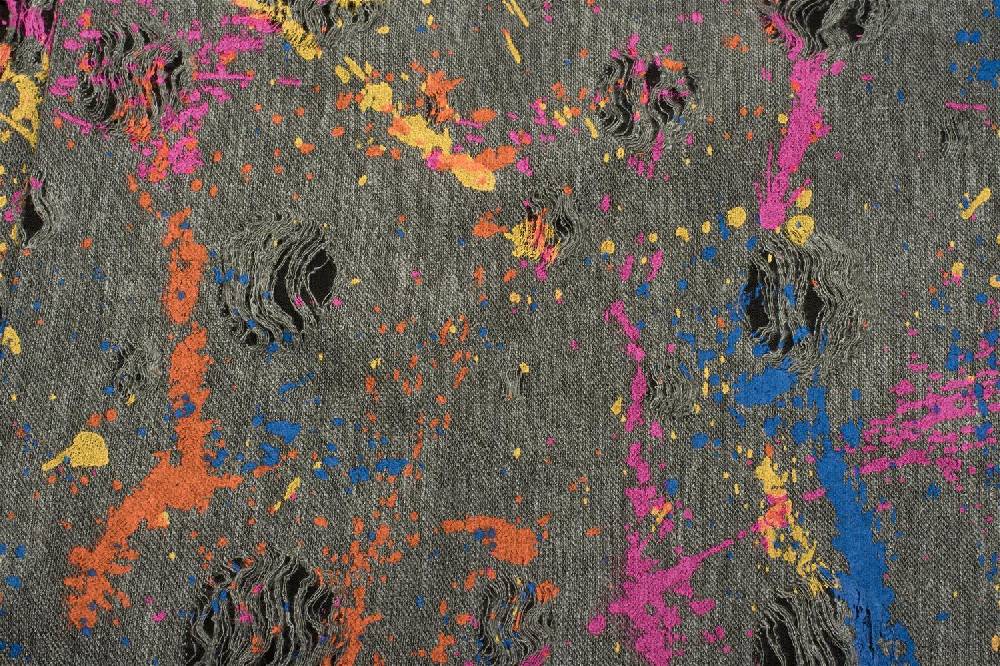 Stylebreaker Loop Mit Farbklecksen Im Used Look