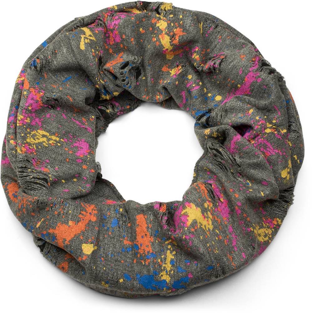 Stylebreaker Loop mit Farbklecksen im Used Look