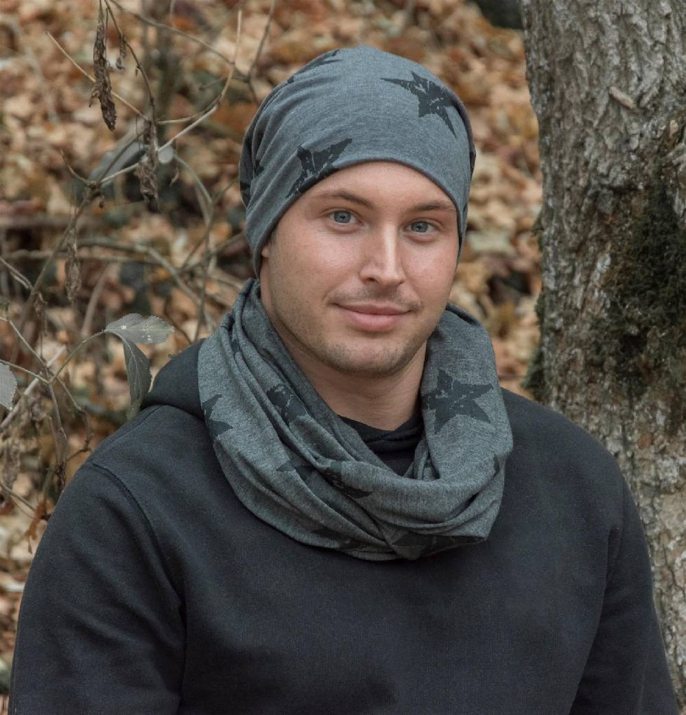 Stylebreaker Loop Mit Sterne Print Im Vintage Look