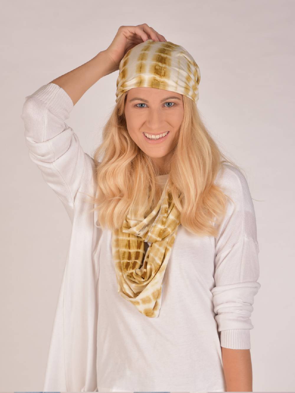 Stylebreaker Loop Schal Batik Streifen