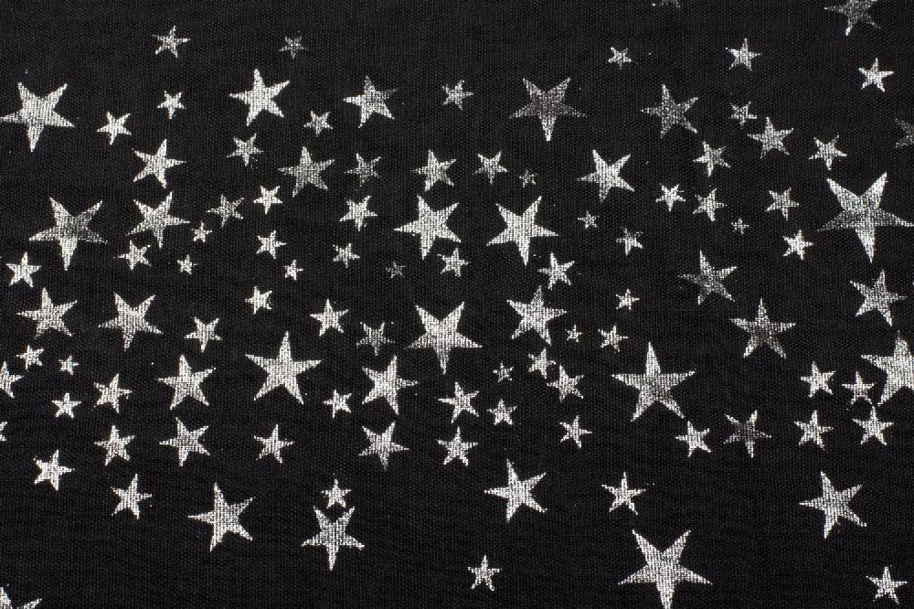 Stylebreaker Loop Schal Mit Metallic Sterne Print