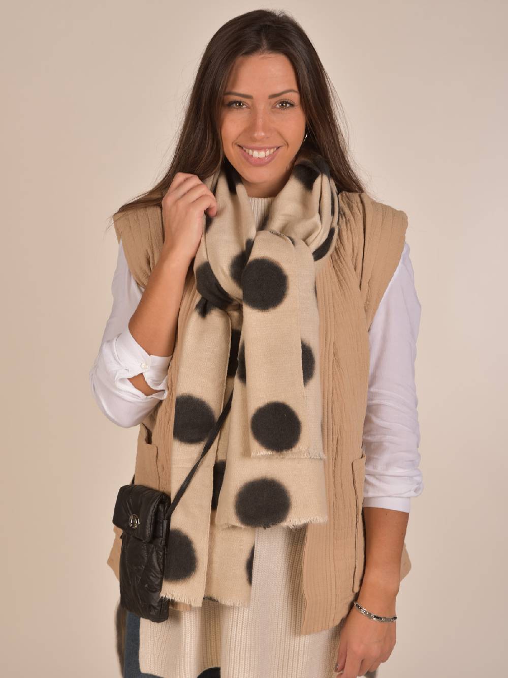 Stylebreaker Maxi Schal Mit Punkte Muster