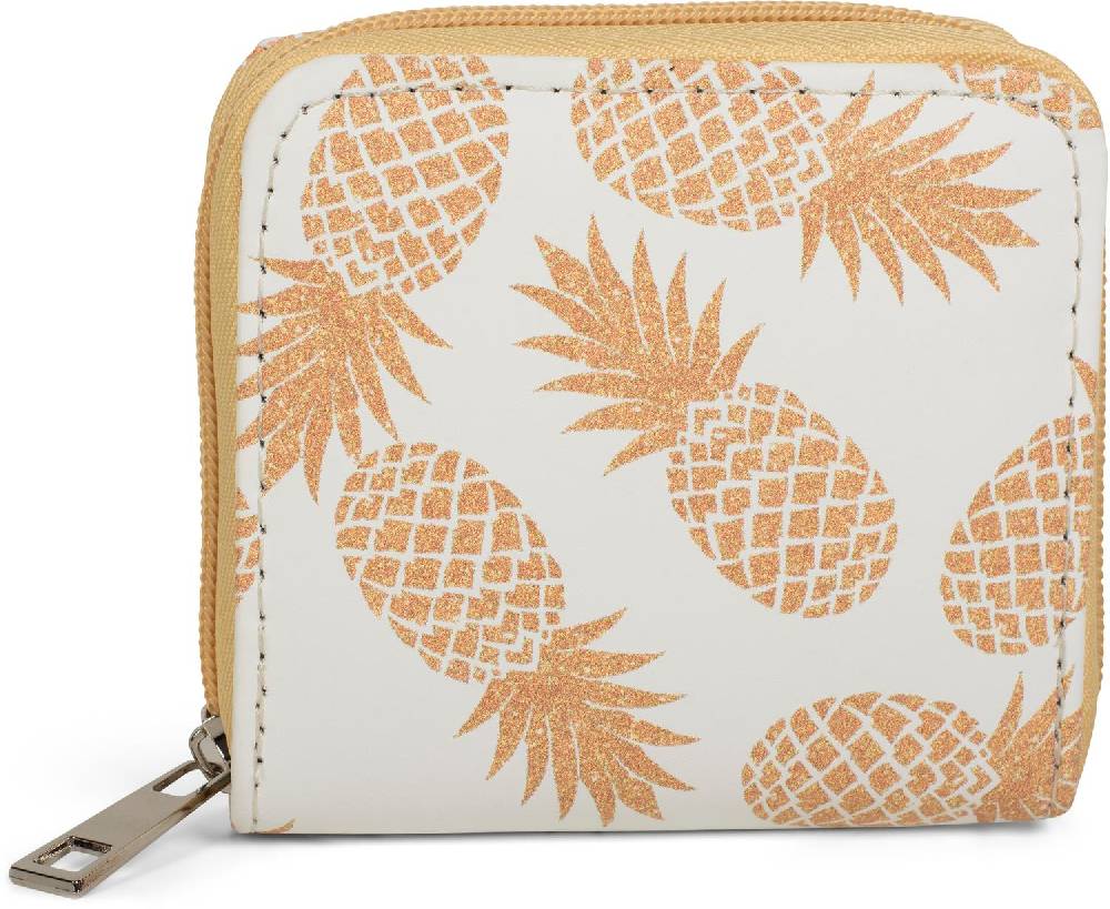 Stylebreaker Mini Geldbörse mit Ananas Muster