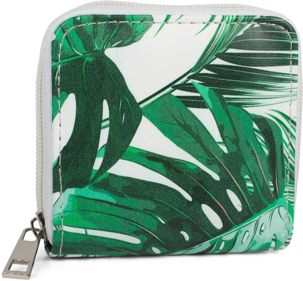 Stylebreaker Mini Geldbörse mit Palmen Print