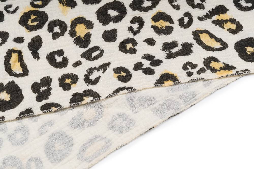 Stylebreaker Musselin Dreiecktuch Leoparden Print