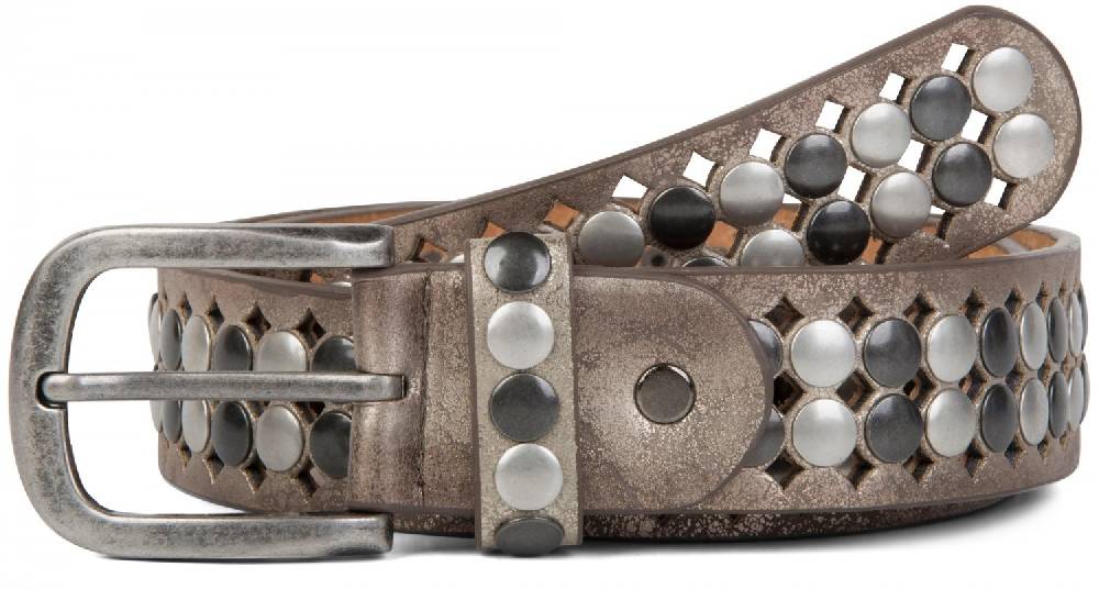 Stylebreaker Nietengürtel Mit All Over Perforation
