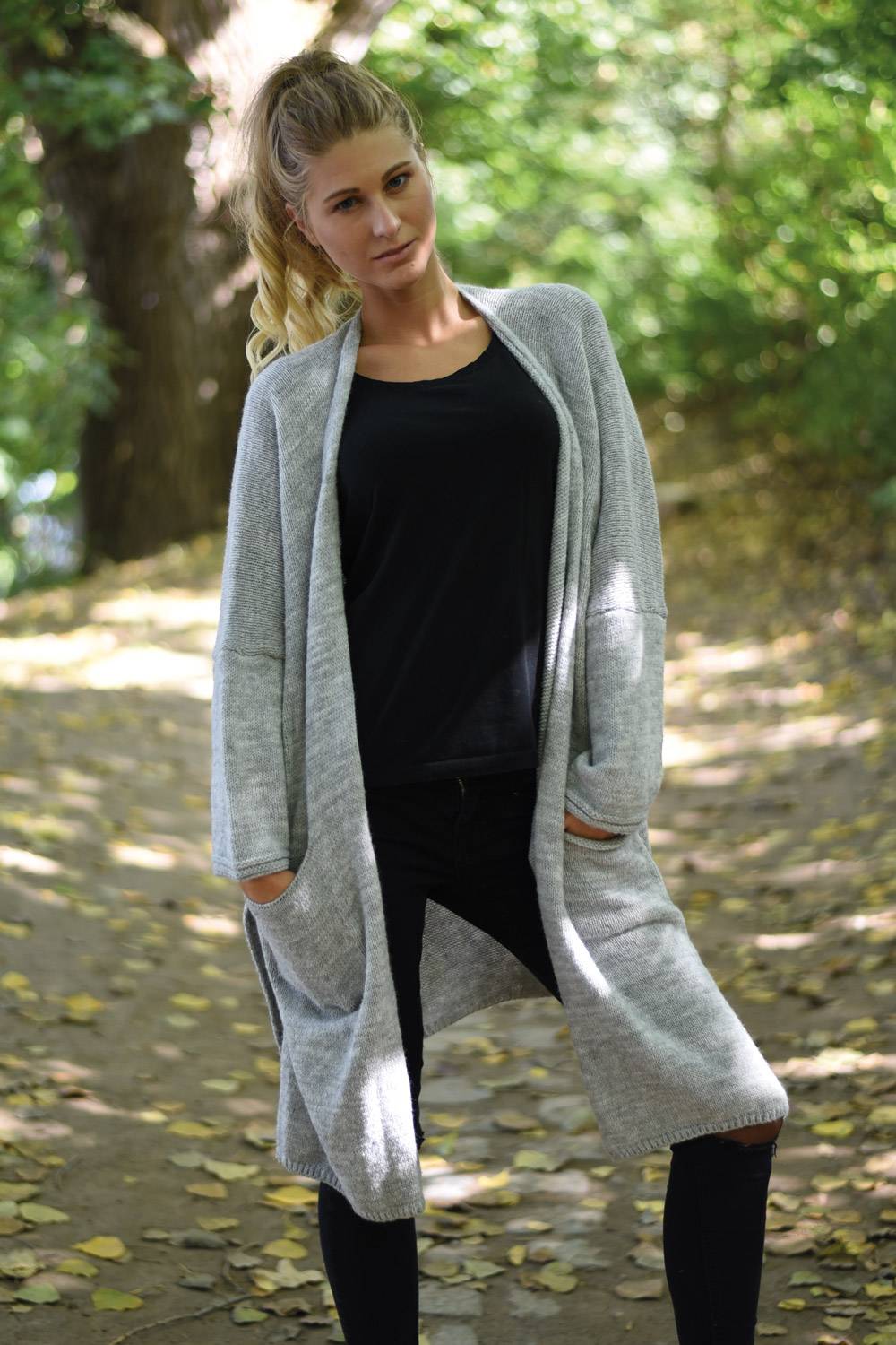Stylebreaker Oversize Strick Long Cardigan