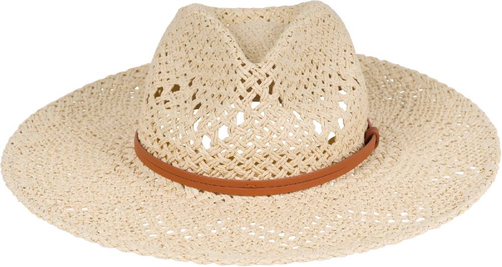 Stylebreaker Panama Strohhut Mit Stoff Zierband