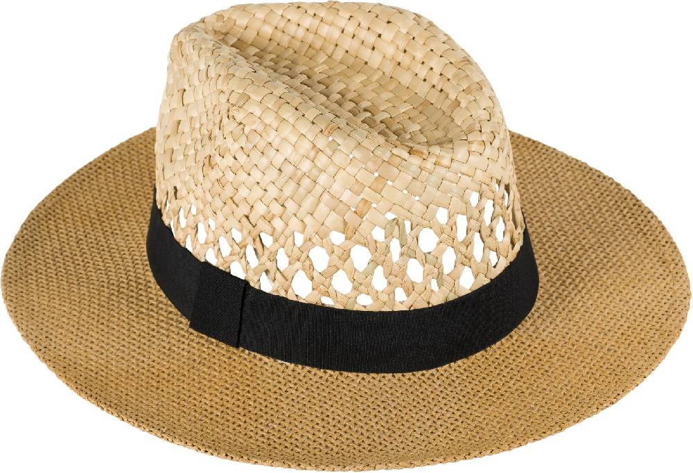 Stylebreaker Panama Strohhut Mit Stoff Zierband