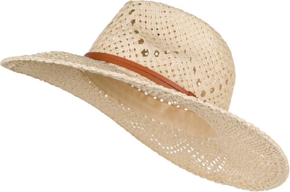 Stylebreaker Panama Strohhut mit Stoff Zierband