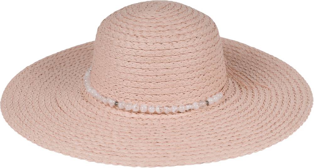 Stylebreaker Papierstroh Sonnenhut Perlen Hutband