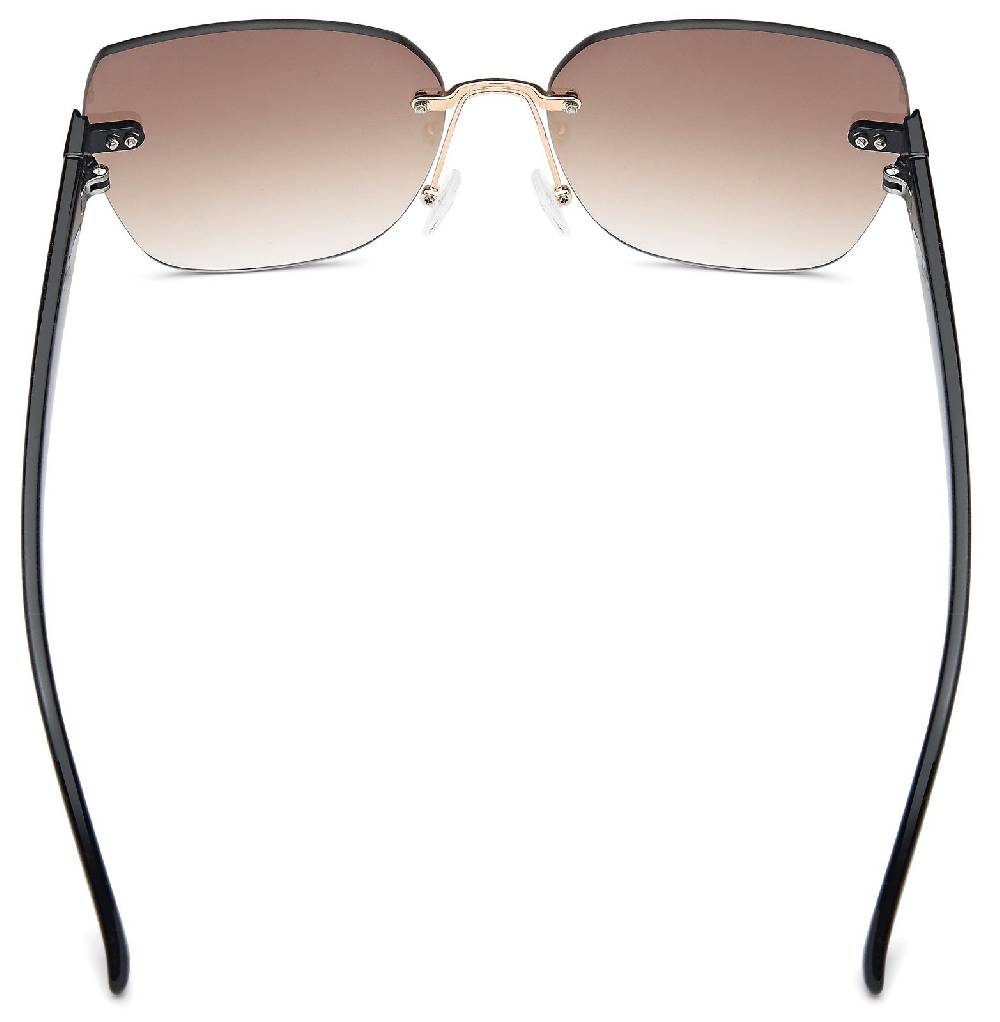 Stylebreaker Rahmenlose Rechteckige Sonnenbrille