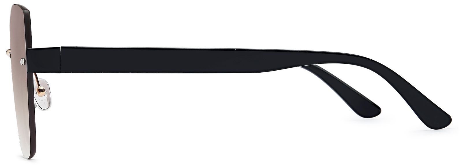 Stylebreaker Rahmenlose Rechteckige Sonnenbrille