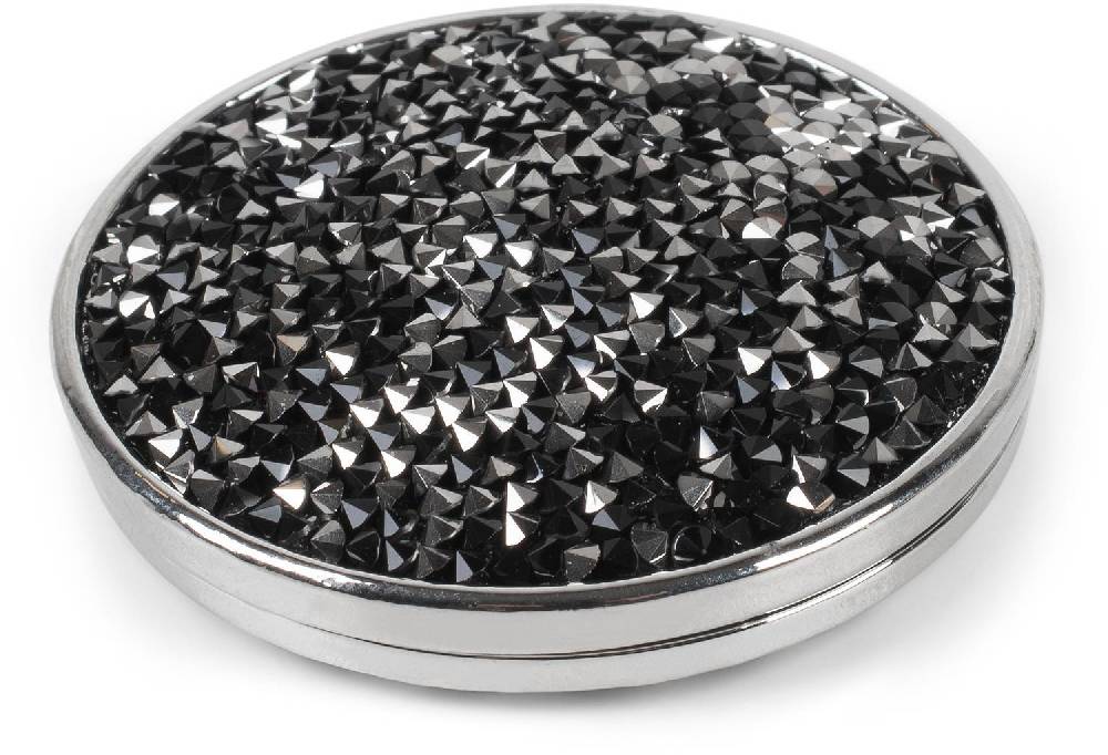 Stylebreaker Runde Magnet Brosche mit Strass