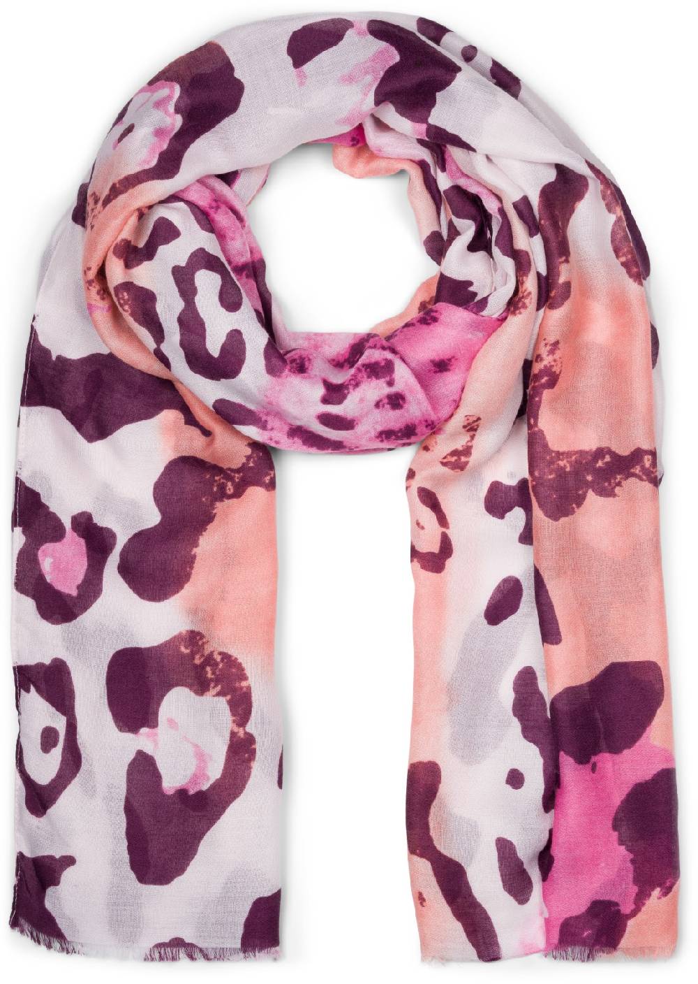 Stylebreaker Schal Leoparden Farbverlauf Muster