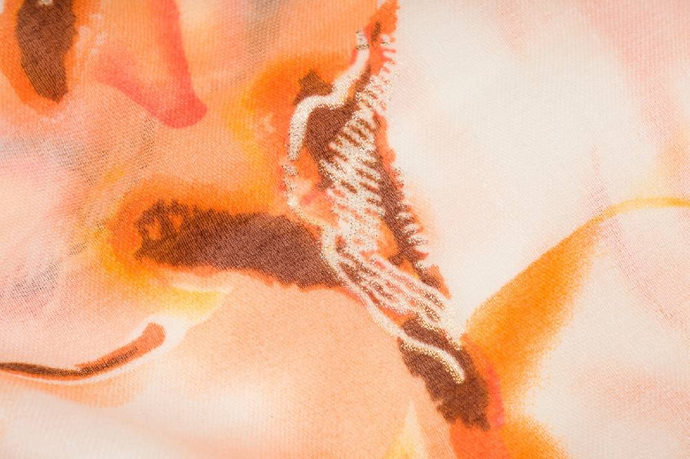 Stylebreaker Schal Marmor Muster Metallic Akzente