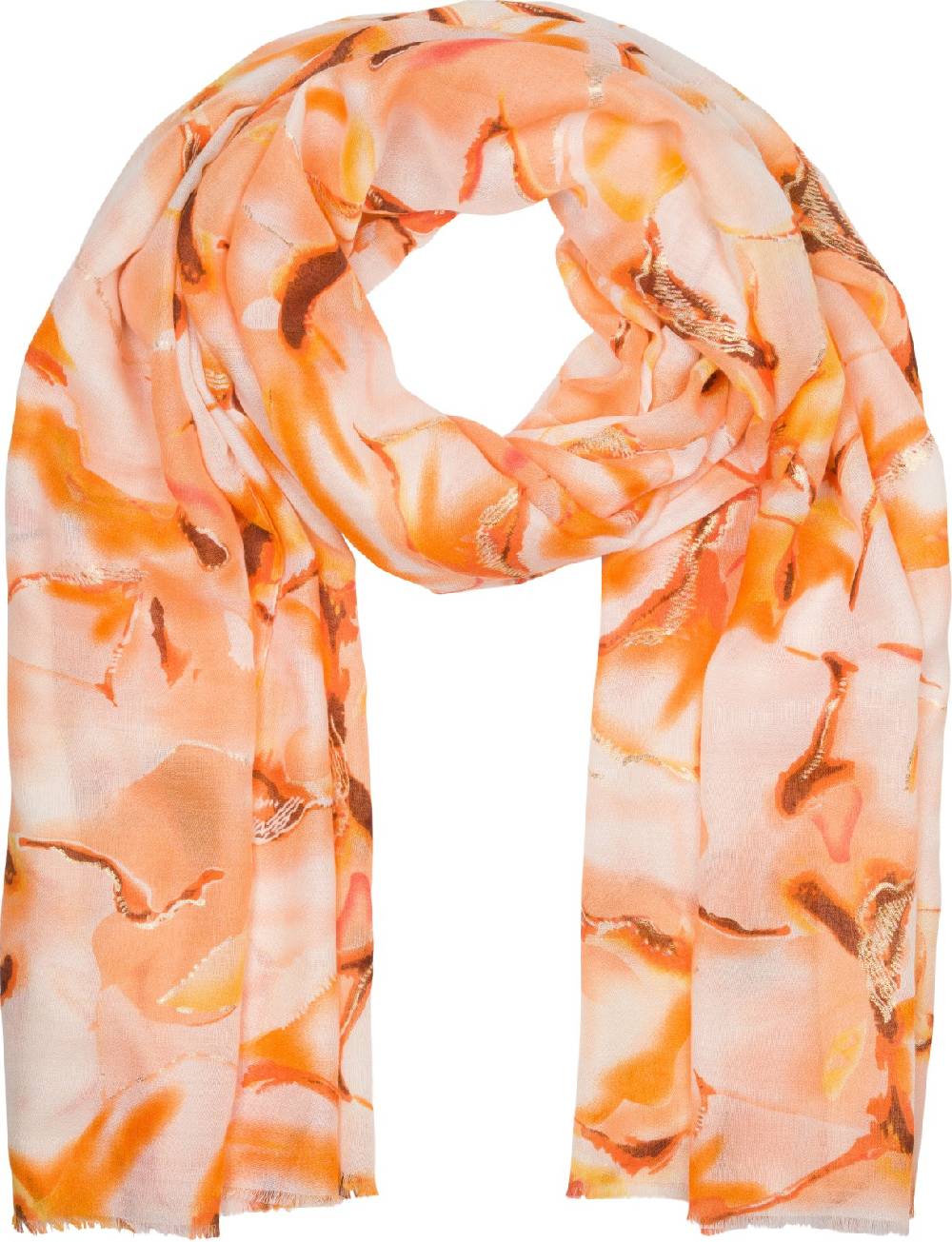 Stylebreaker Schal Marmor Muster Metallic Akzente