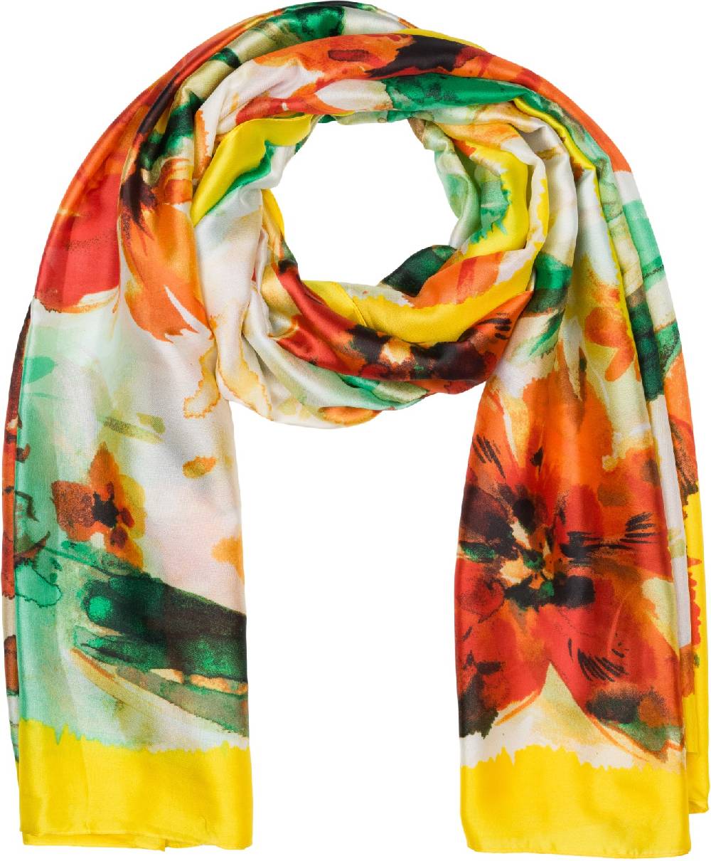 Stylebreaker Schal mit Aquarell Blumen Muster