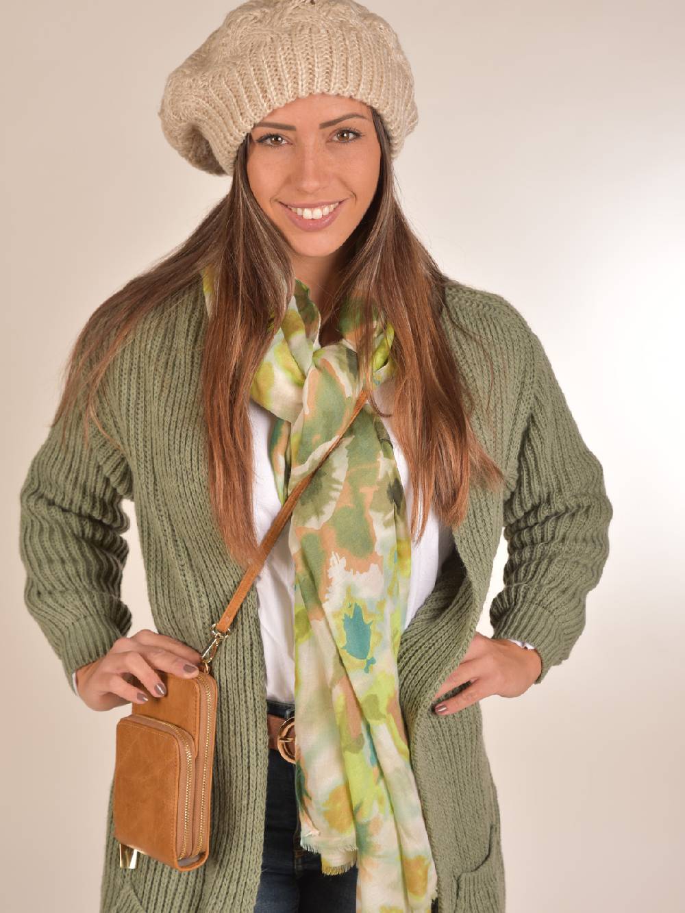 Stylebreaker Schal Mit Batik Blumen Muster