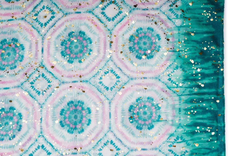 Stylebreaker Schal Mit Batik Muster Metallic