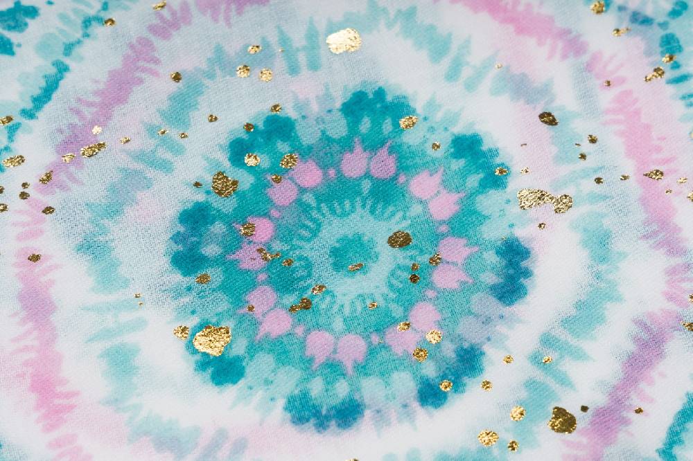 Stylebreaker Schal Mit Batik Muster Metallic