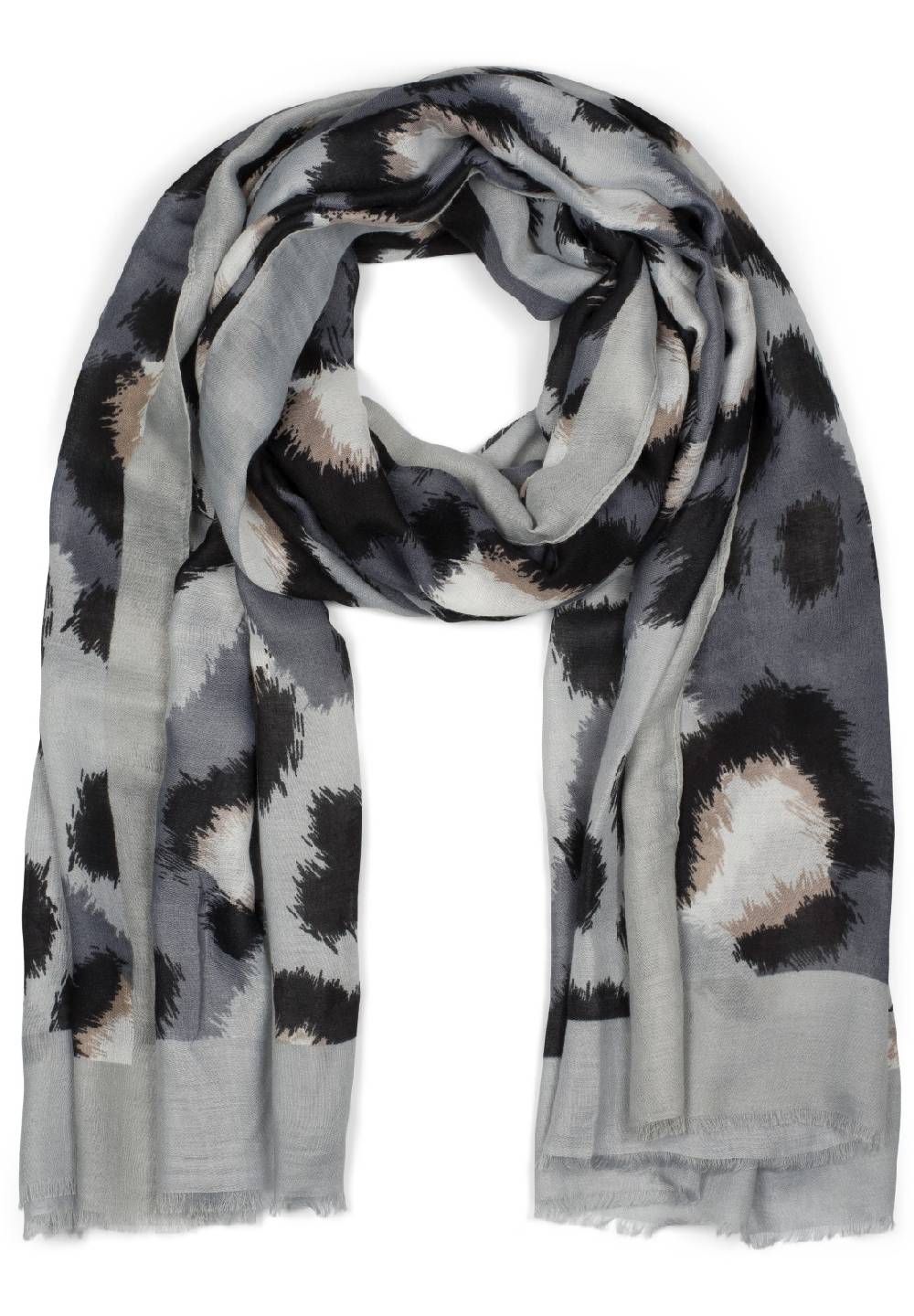 Stylebreaker Schal mit Oversize Leoparden Print