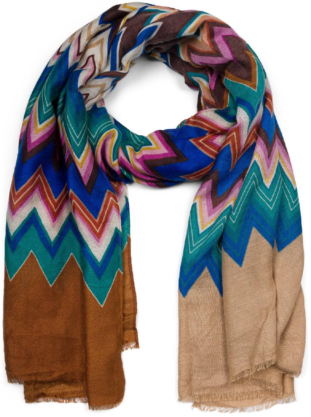 Stylebreaker Schal mit Zick-Zack Muster