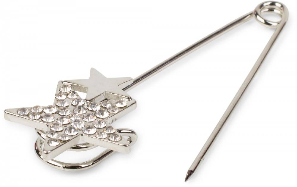 Stylebreaker Schmucknadel mit Strass Stern