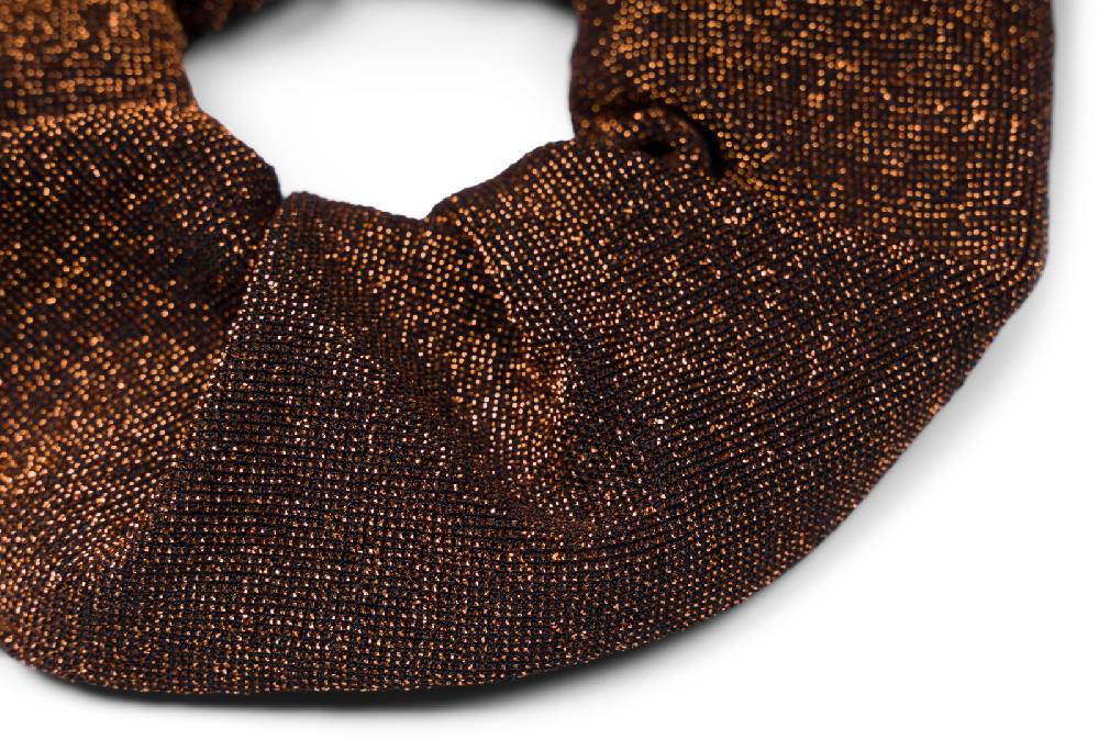 Stylebreaker Scrunchie Haargummi Glitzer Stoff