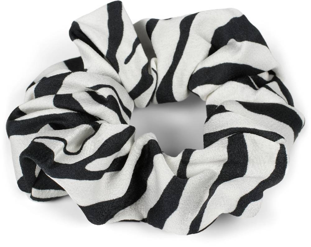 Stylebreaker Scrunchie Haargummi Zebra Muster