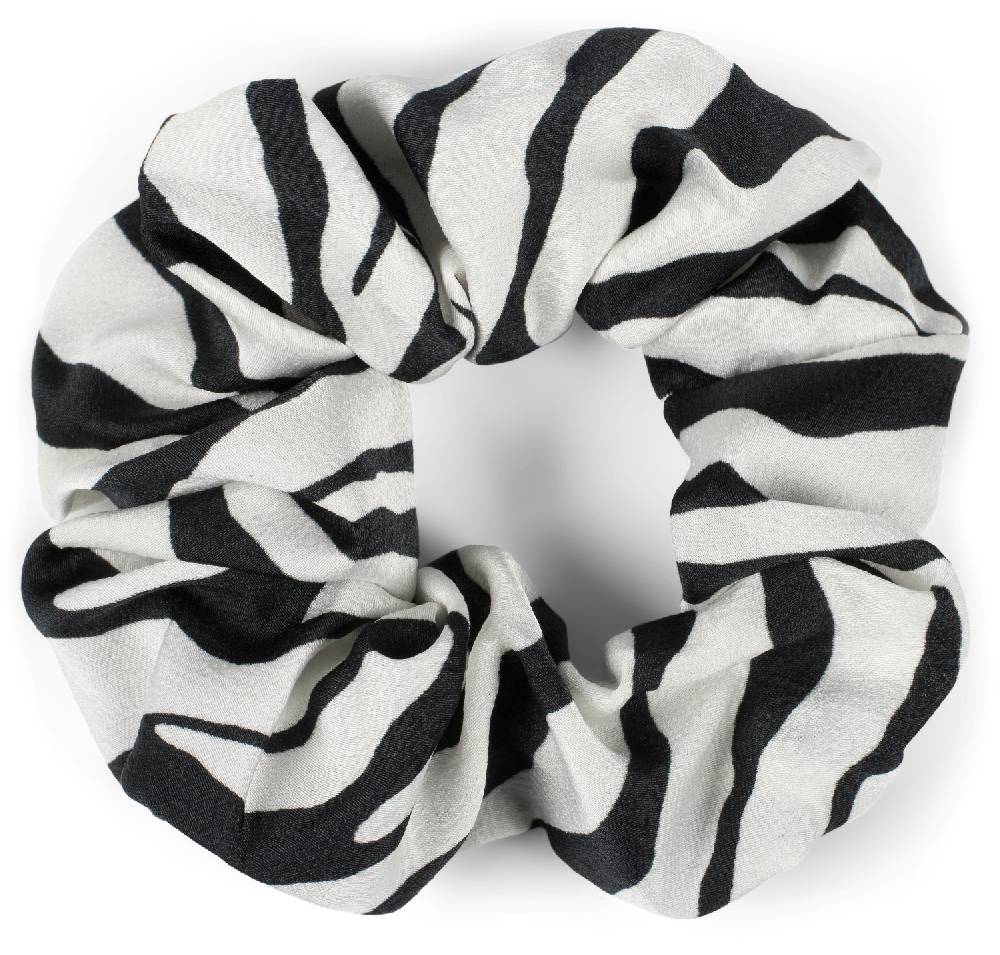 Stylebreaker Scrunchie Haargummi Zebra Muster