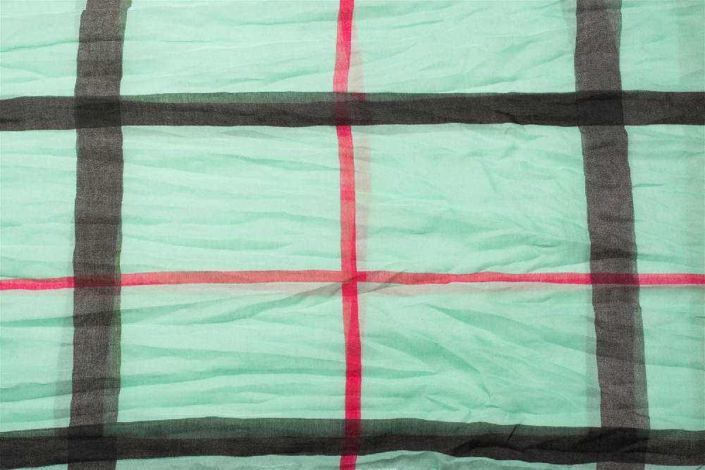 Stylebreaker Seidiger Loop Mit Karo Muster