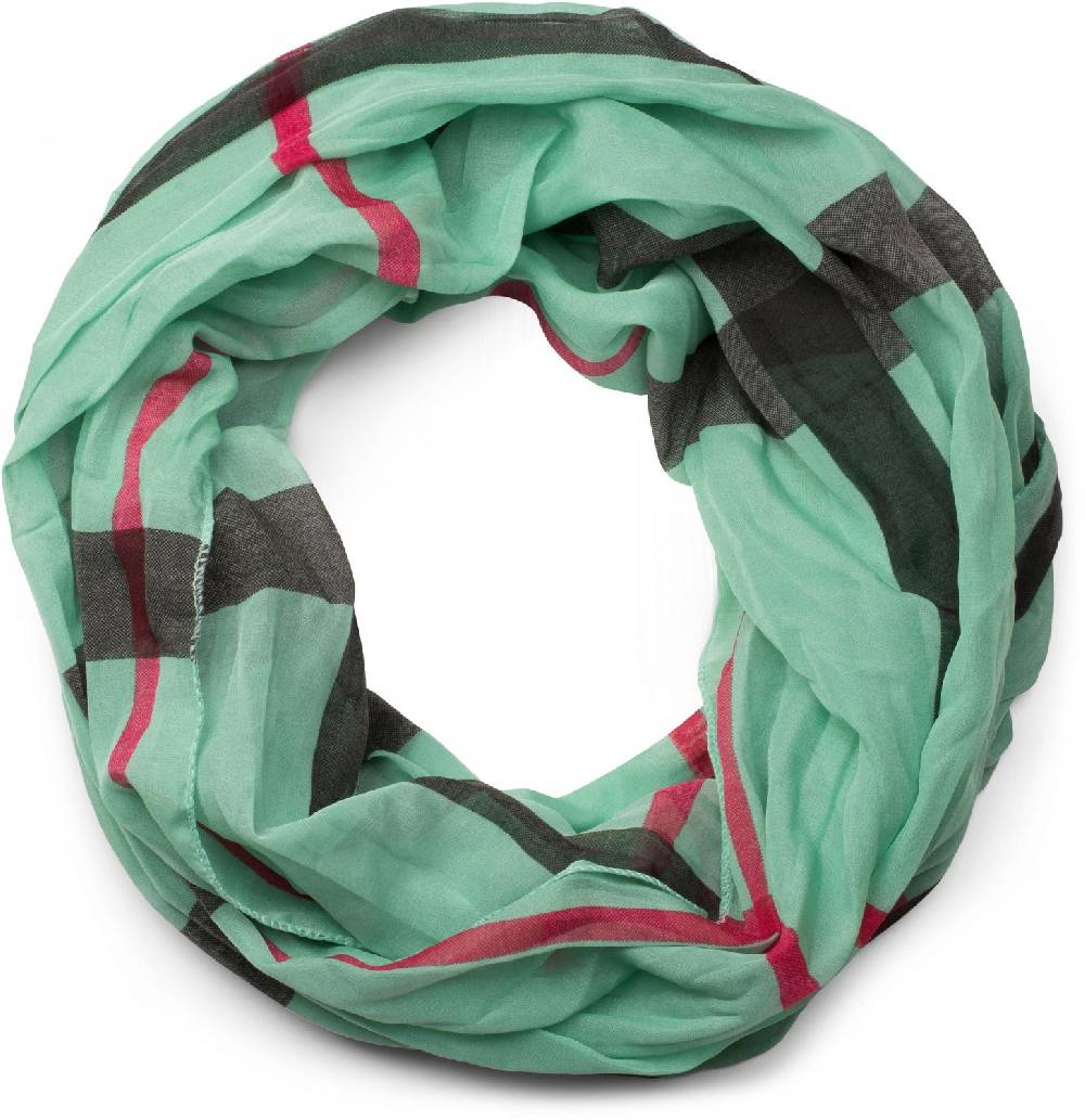 Stylebreaker Seidiger Loop Mit Karo Muster