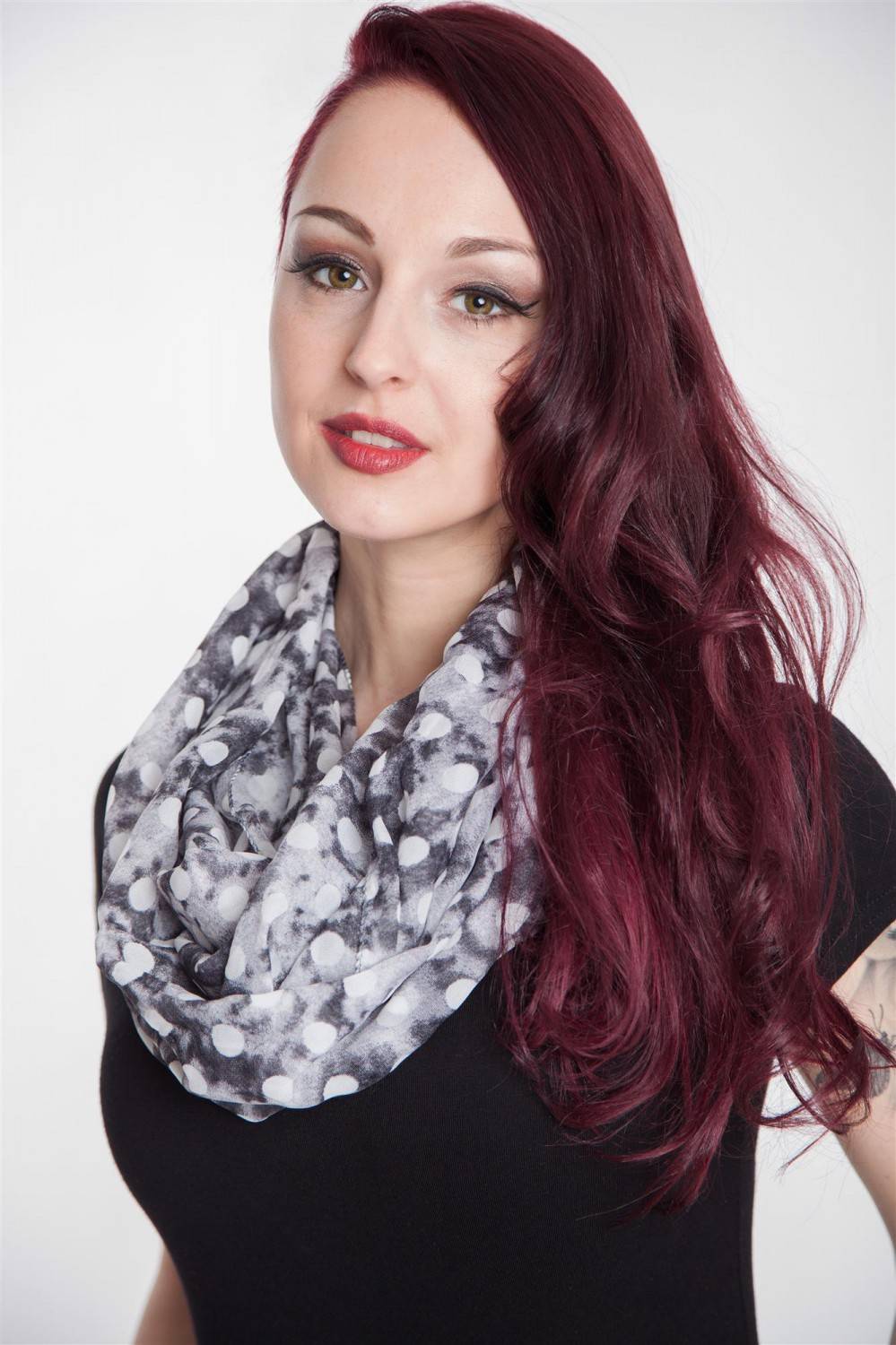 Stylebreaker Seidiger Loop Mit Punkte Muster