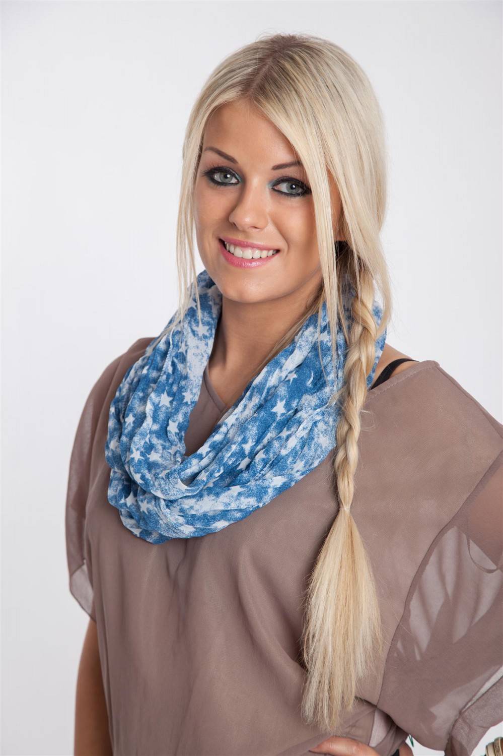 Stylebreaker Seidiger Loop Mit Sterne Muster