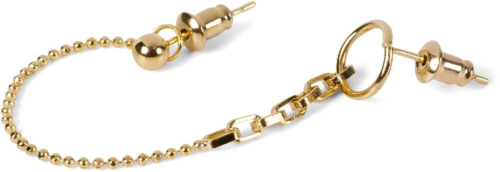 Stylebreaker Single Ear Ohrring Set Mit Kette