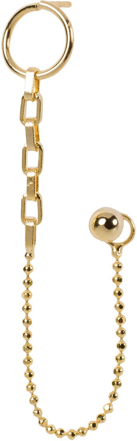 Stylebreaker Single Ear Ohrring Set mit Kette